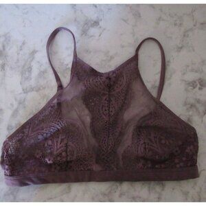 Victorias Secret Bralette S Small Purple Lace High Neck Body By Victoria